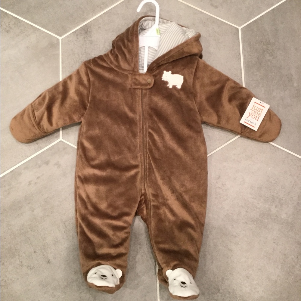 NWT Carter’s Just One You plush baby bunting